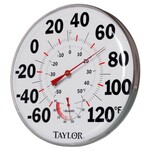 Taylor Precision Products 12" Temperature/Humidity Gauge