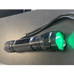 night viewer night viewer ultra bright green LED flashlight with rechargeable battery and charger
