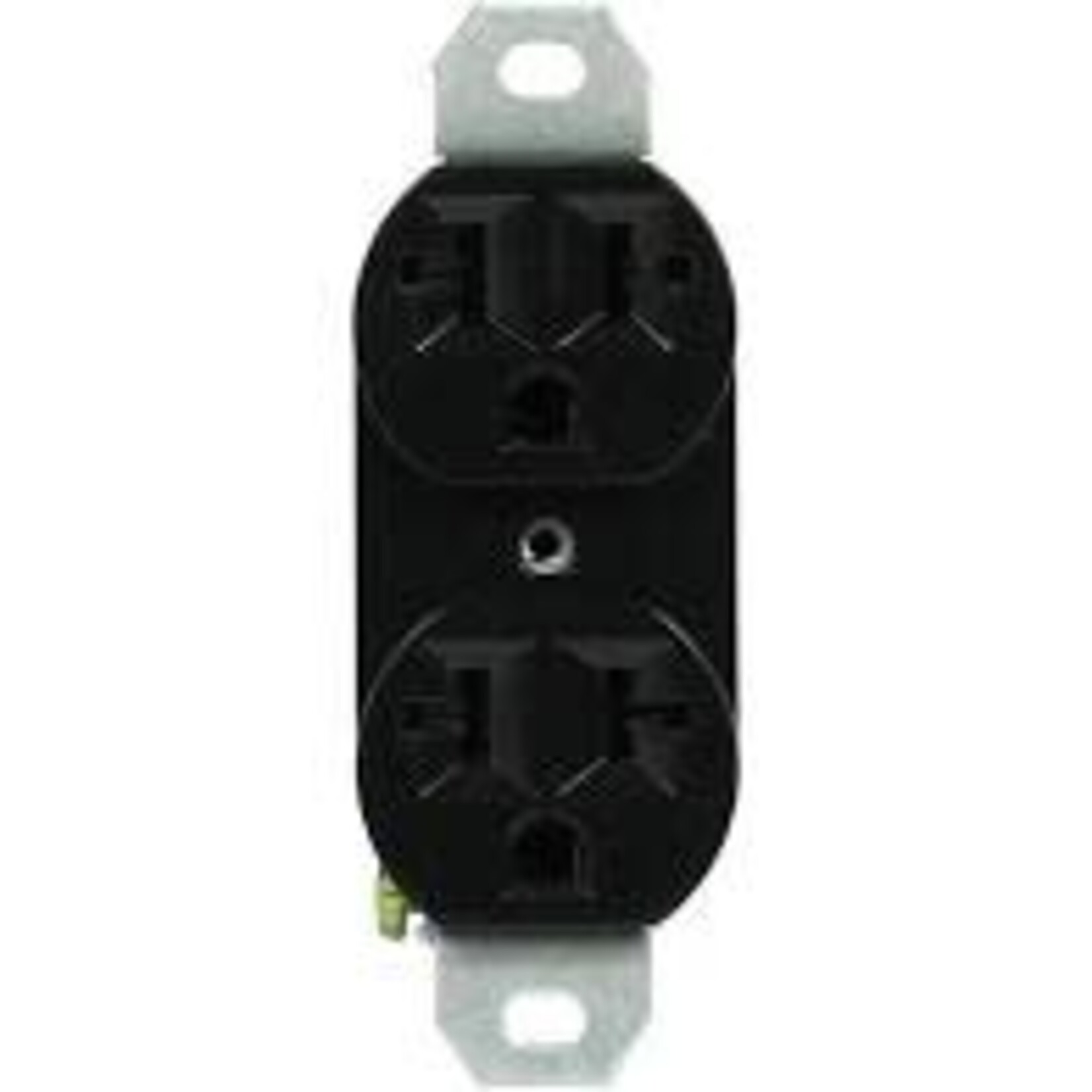 Hawthorne 120/240 20A-Universal Duplex Outlet Black