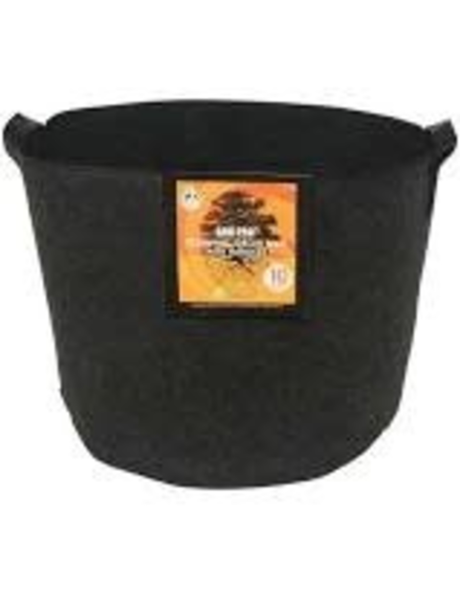 Gro Pro Gro Pro Essential Round Fabric Pot w/ Handles 10 Gallon - Black