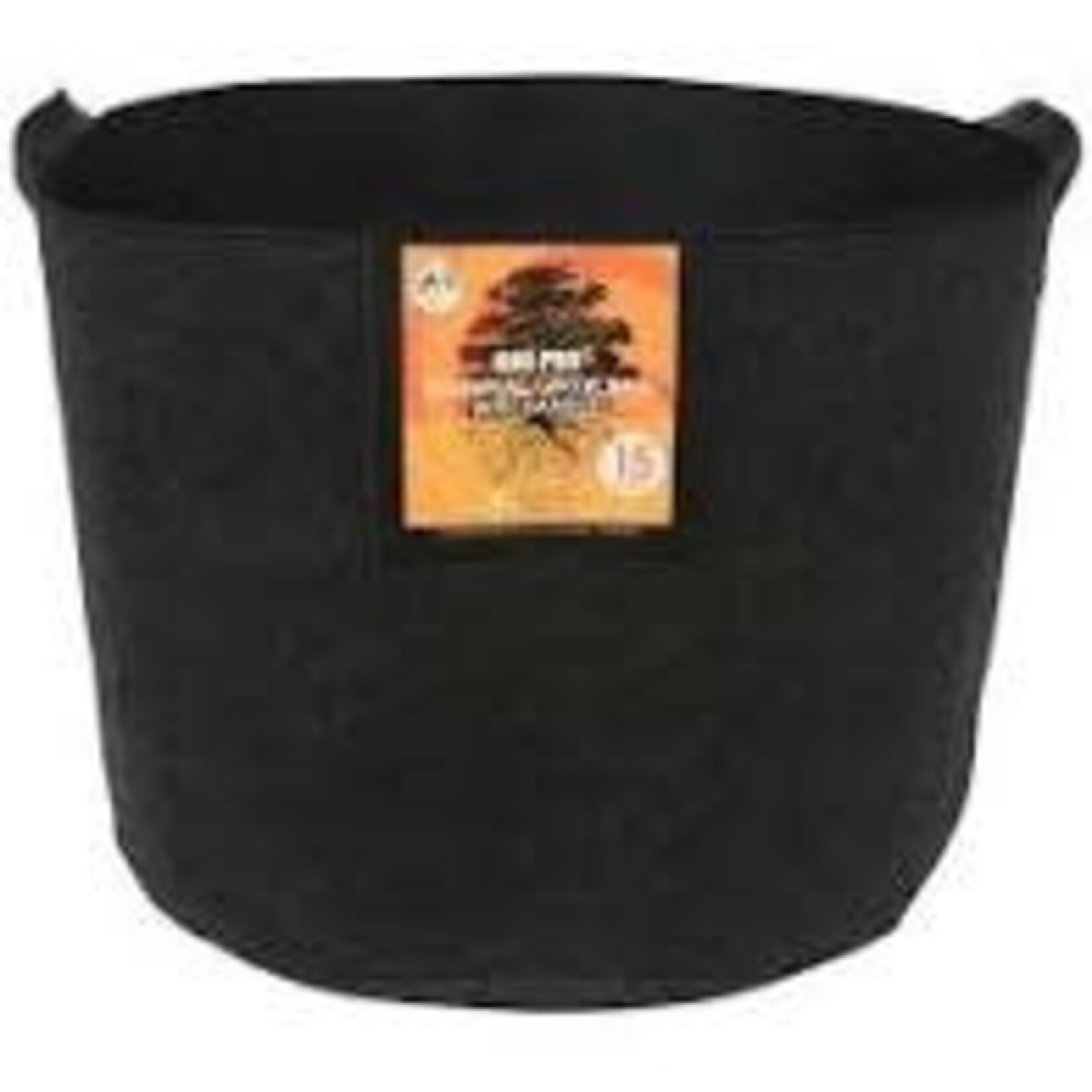 Gro Pro Gro Pro Essential Round Fabric Pot w/ Handles 15 Gallon - Black