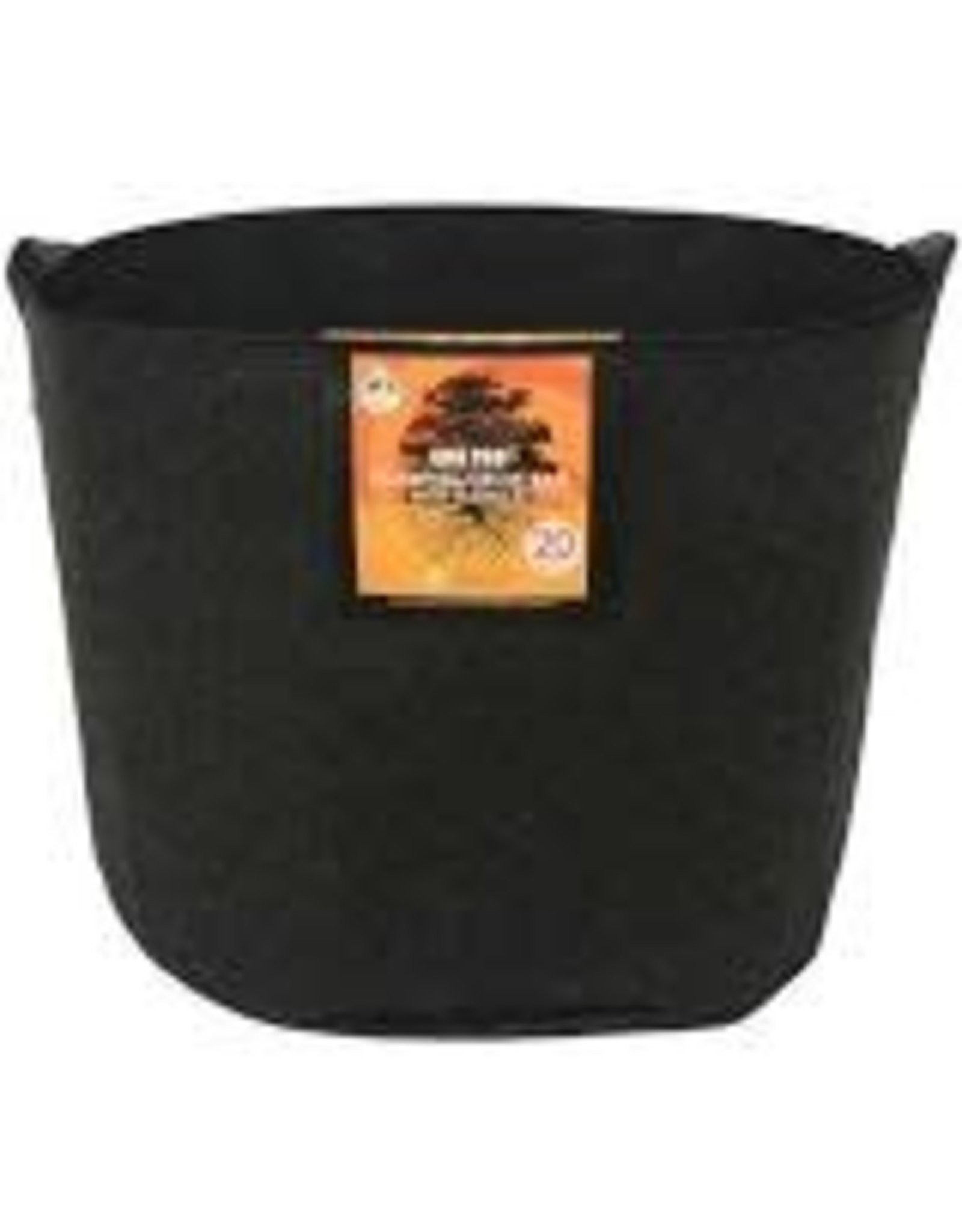 Gro Pro Gro Pro Essential Round Fabric Pot w/ Handles 20 Gallon - Black