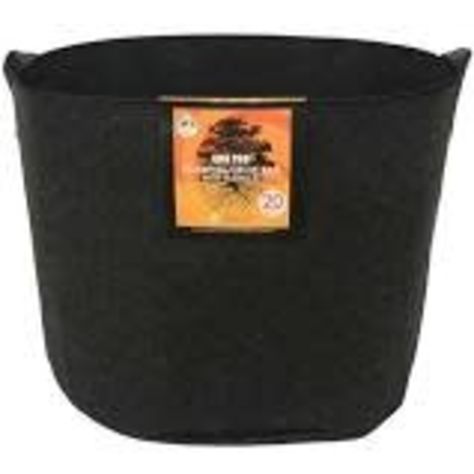 Gro Pro Gro Pro Essential Round Fabric Pot w/ Handles 20 Gallon - Black