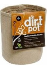 Hydrofarm Dirt Pot Flexible Portable Planter, Tan, 1 gal, no handles