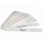 Hydrofarm Hydrofarm Plastic Plant Marker, White, 6" x 5/8", pack of 50