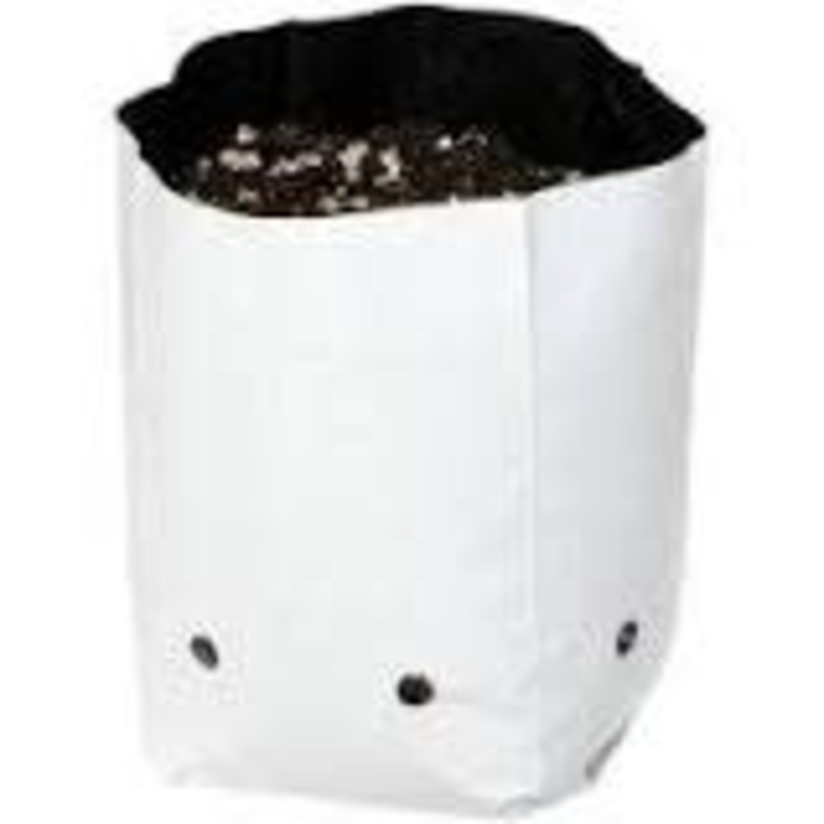 Hydrofarm Grow Bag, White/Black 1/2 gal,  pack of 30