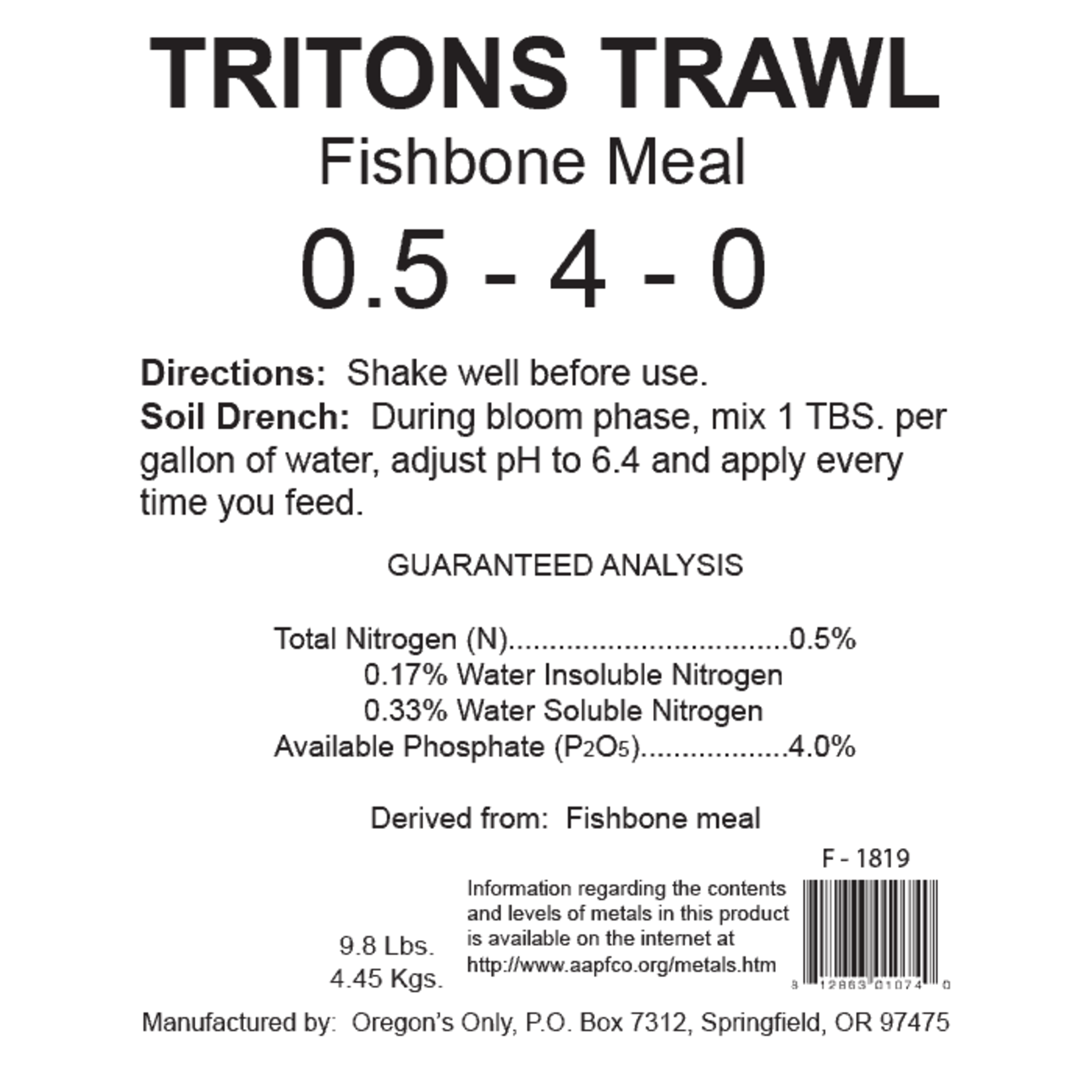 Nectar For The Gods Nectar For The Gods Triton's Trawl Quart