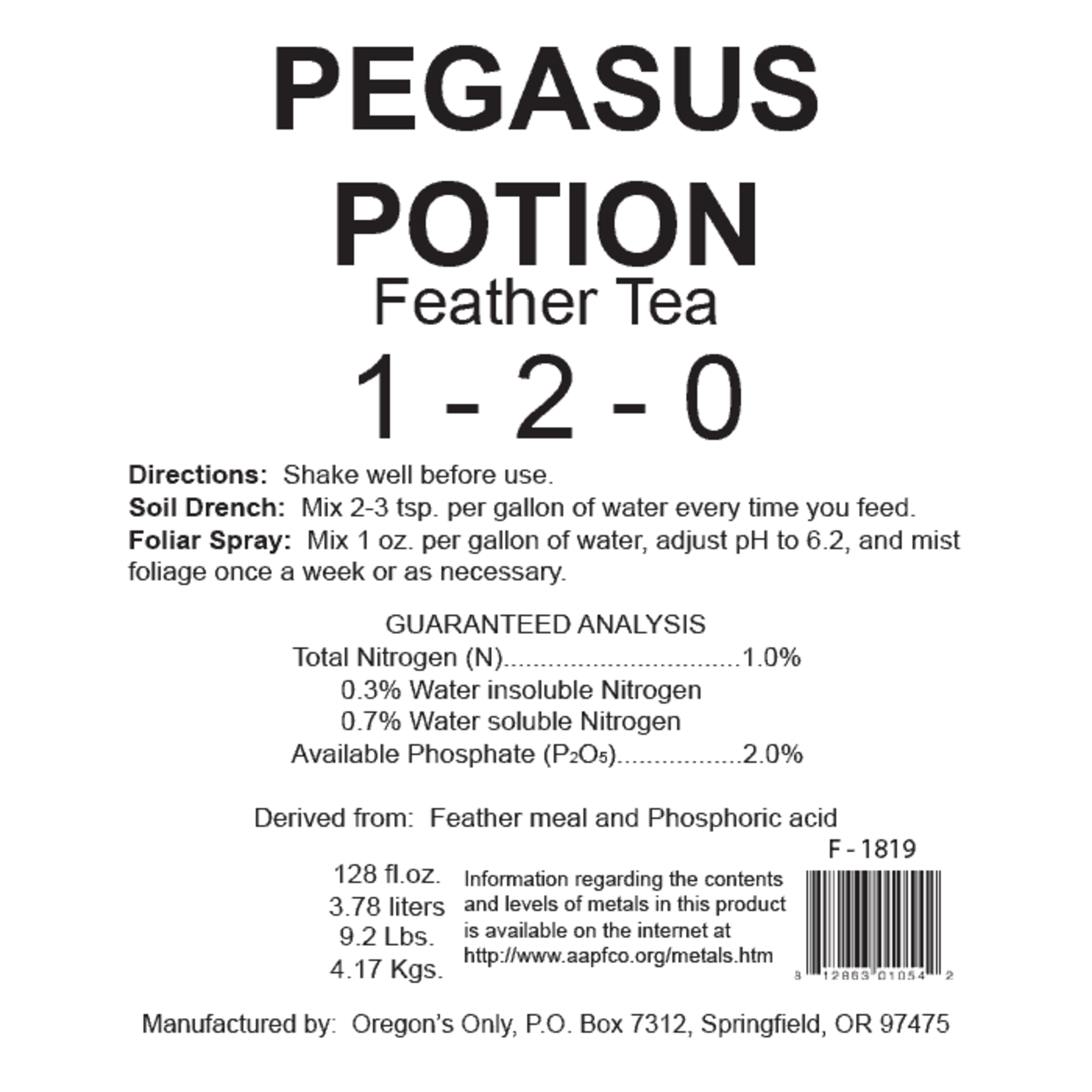 Nectar For The Gods Nectar For The Gods Pegasus Potion Gallon