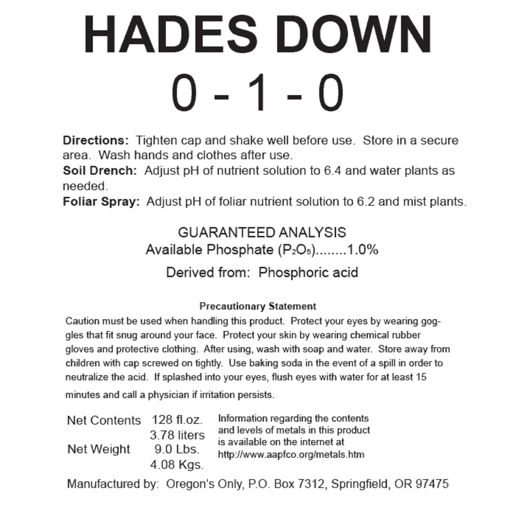 Nectar For The Gods Nectar For The Gods Hades Down Quart