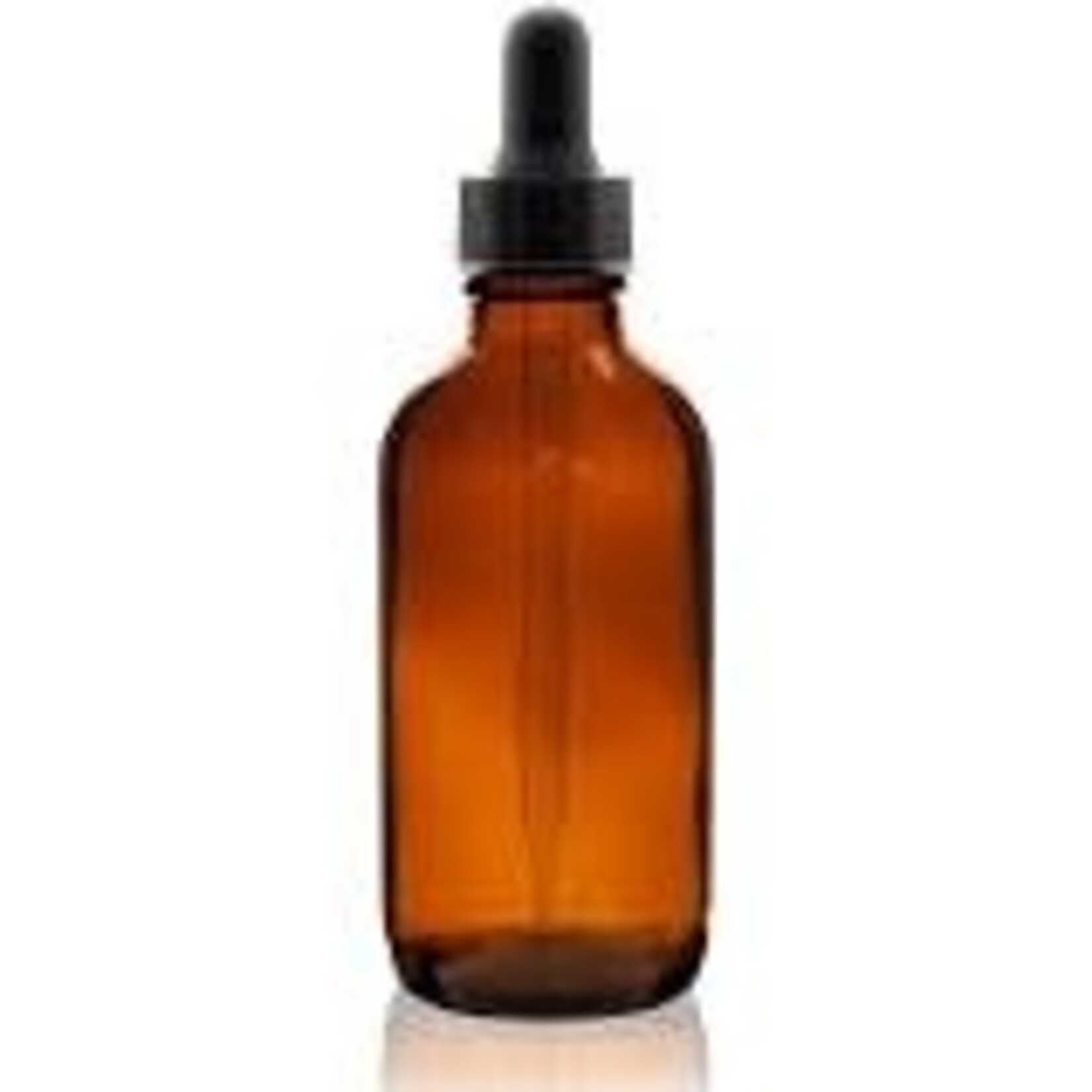 Uline Glass Dropper Bottle - One, 4 oz, Amber