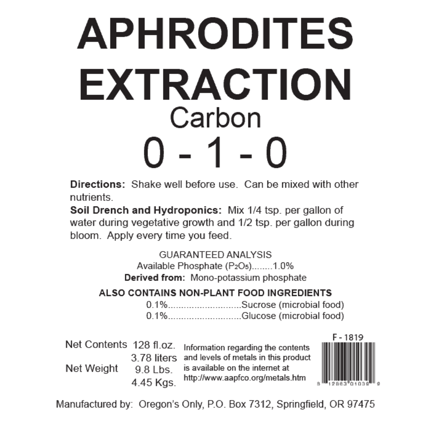 Nectar For The Gods Aphrodite's Extraction, 5 gal by Nectar For The Gods