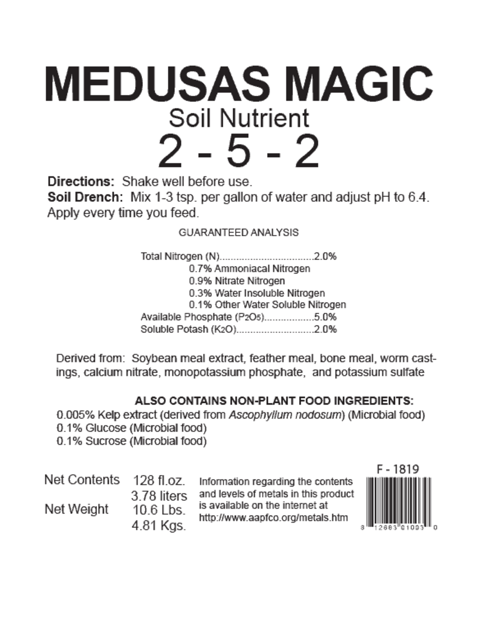 Nectar For The Gods Medusa's Magic, 55 gal