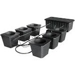 Super Closet BubbleFlow Bucket 6 Site DWC System