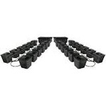 Super Closet BubbleFlow Bucket 24 Site DWC System