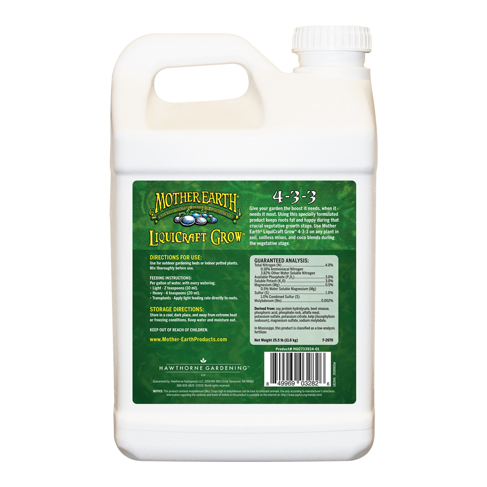 Mother Earth Mother Earth LiquiCraft Grow 5Gal