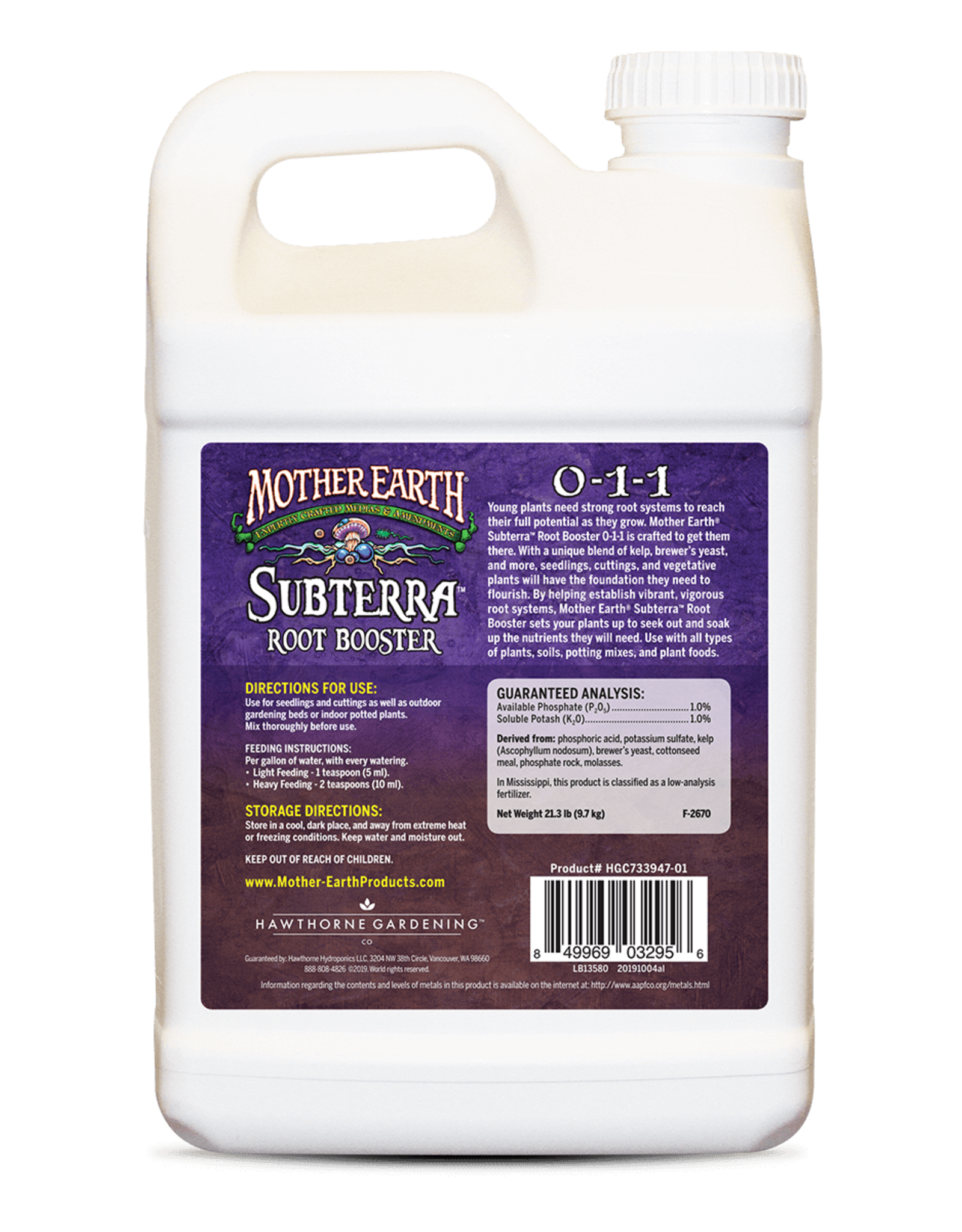 Mother Earth Mother Earth Subterra Root Booster Gallon