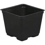 Gro Pro Gro Pro Square Plastic Pot Black 4 in