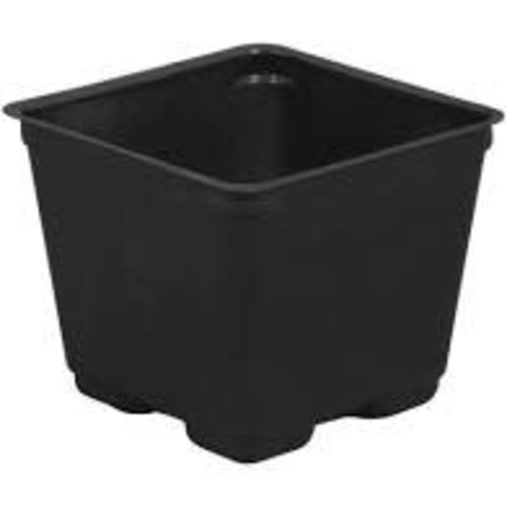 Gro Pro Gro Pro Square Plastic Pot Black 4 in