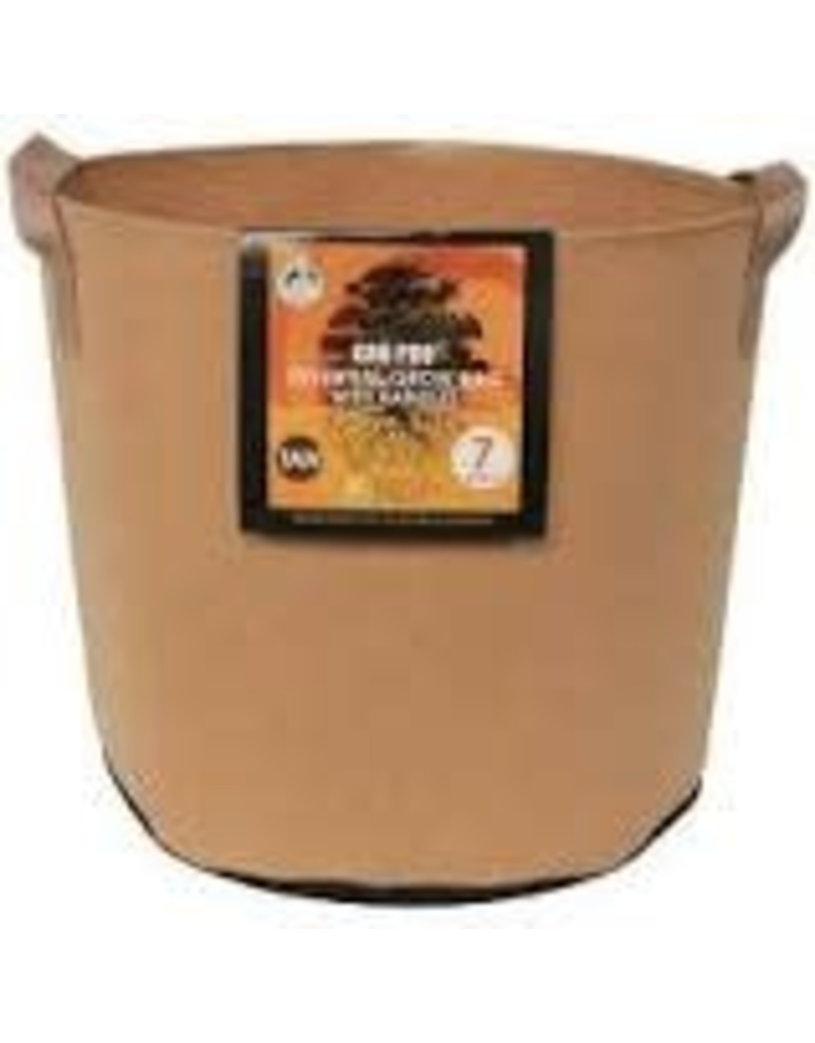 Gro Pro Gro Pro Essential Round Fabric Pot w/ Handles 7 Gallon - Tan