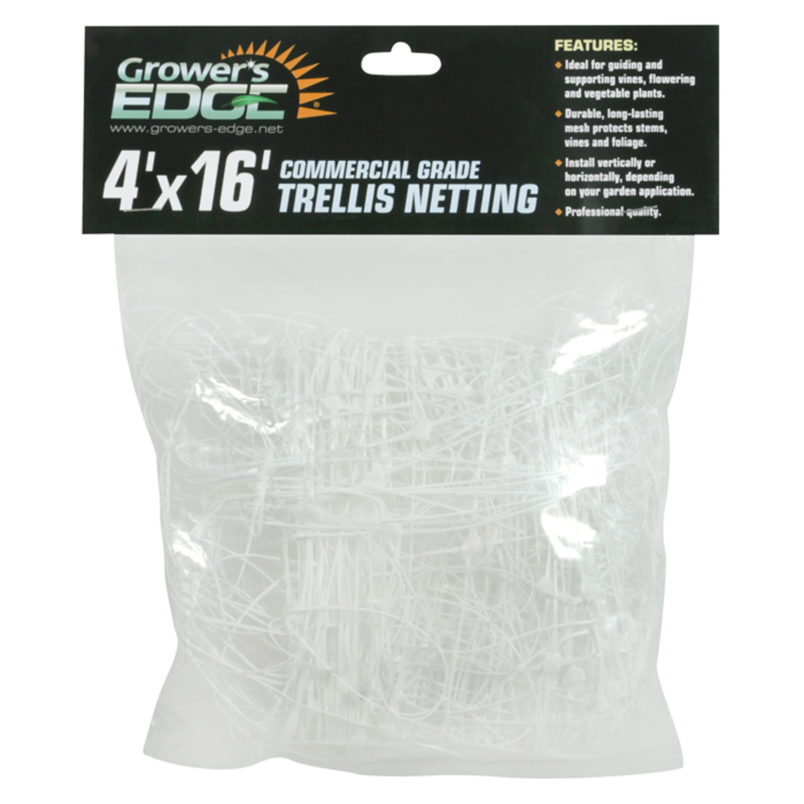 Growers Edge Grower's Edge Commercial Grade Trellis Netting 4 ft x 16 ft