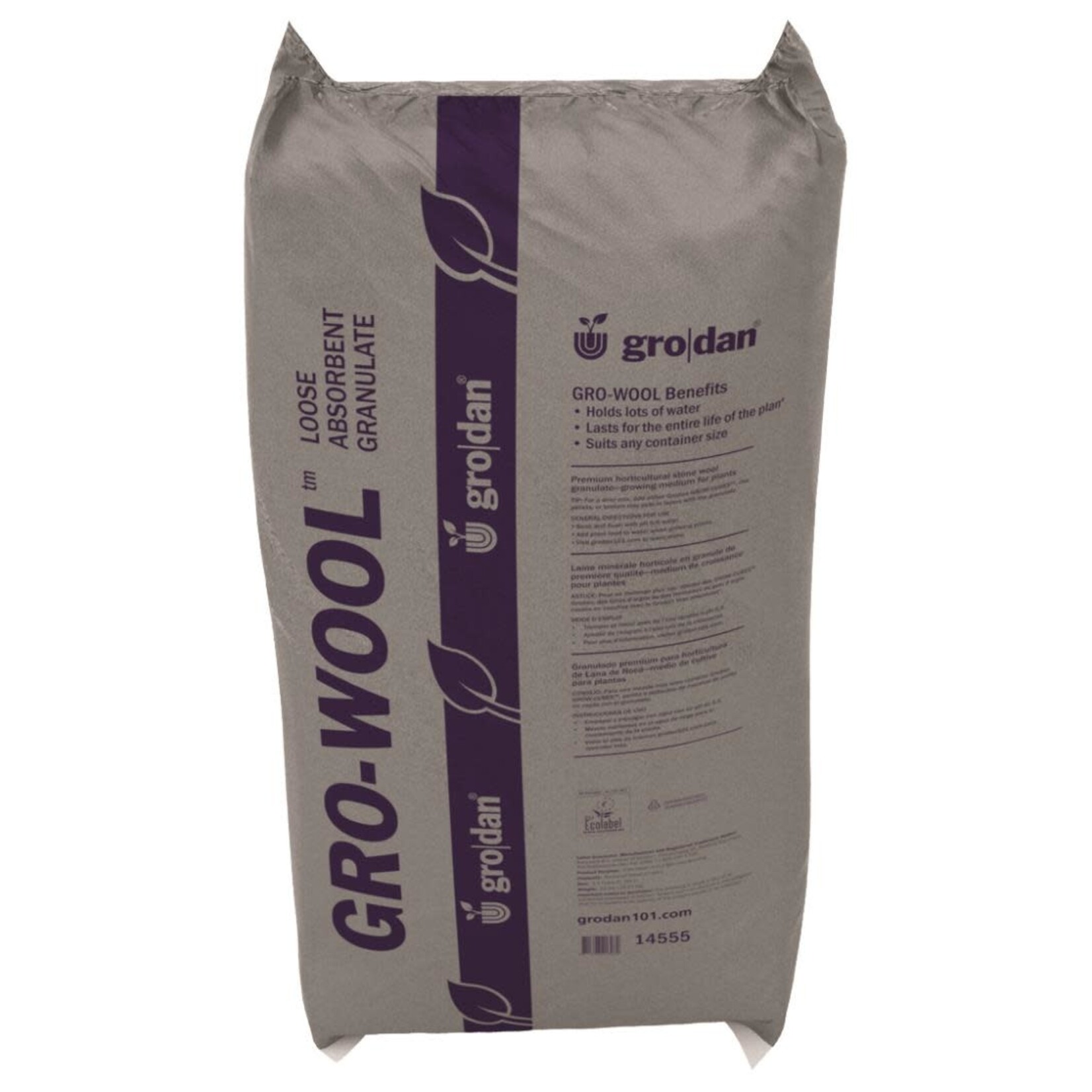 Grodan Grodan Gro-Wool Medium Water Absorbent Granulate Rockwool, 3.5 cu ft