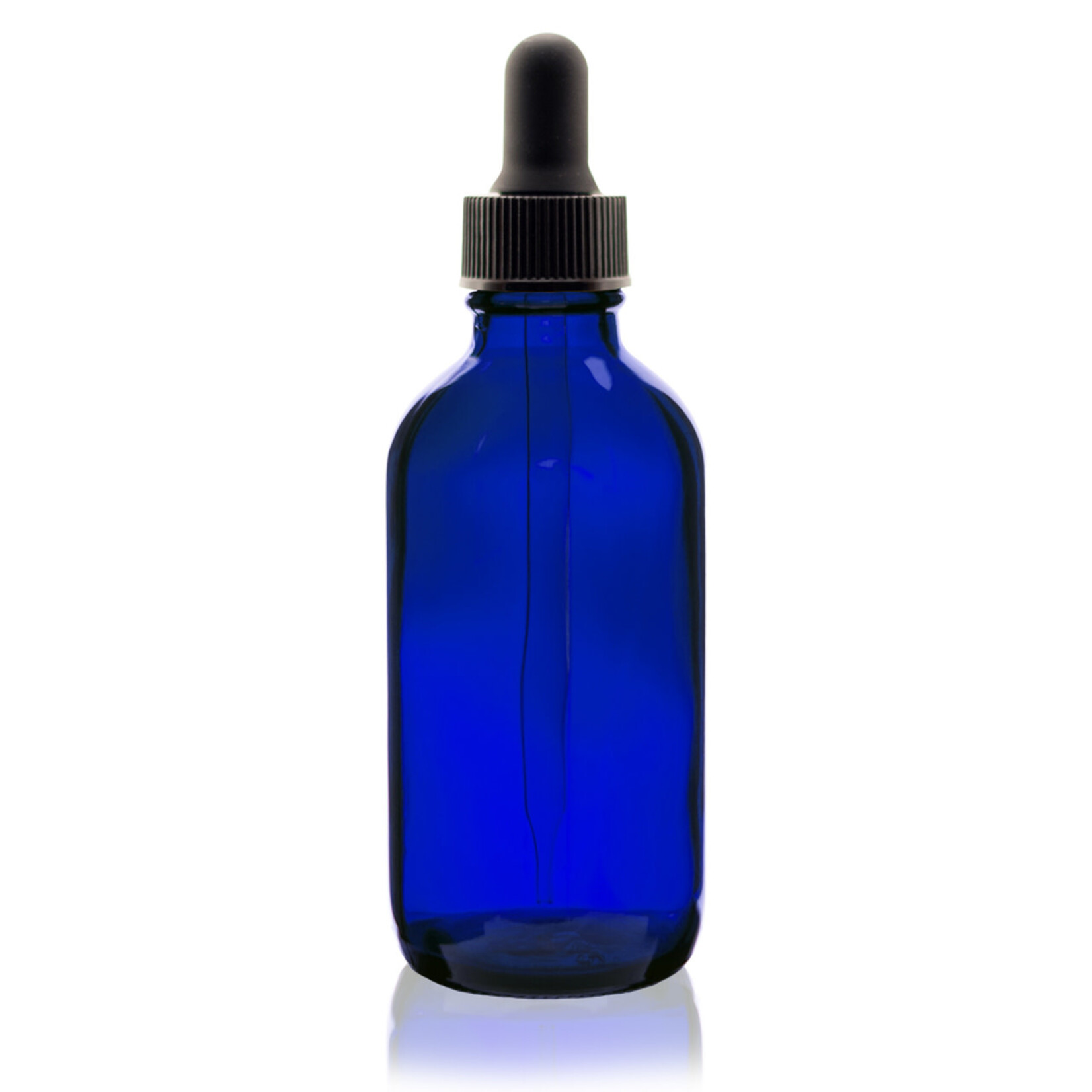 Uline Glass Dropper Bottle - One, 4 oz, Blue