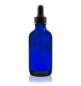 Uline Glass Dropper Bottles - 4 oz, Blue