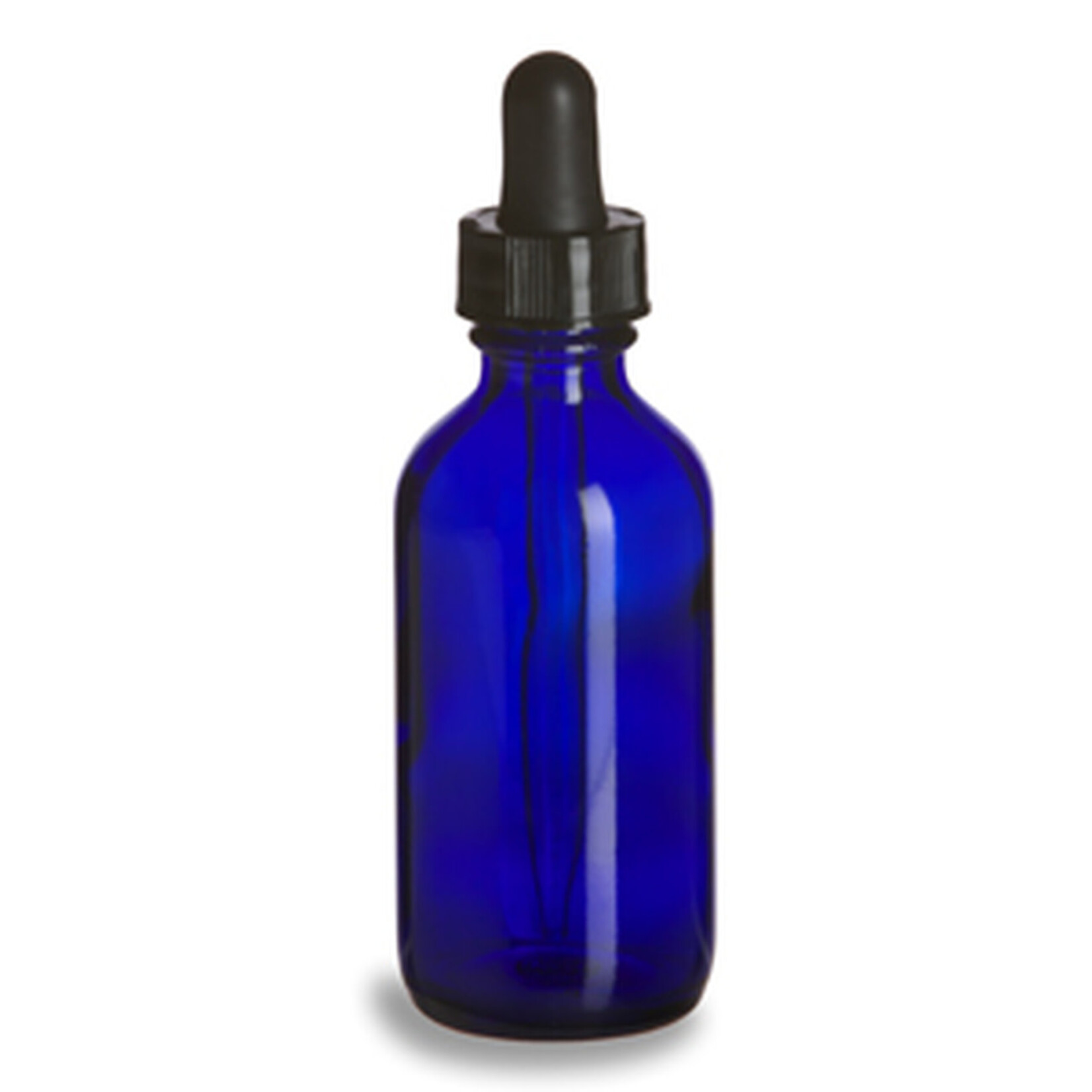 Uline Glass Dropper Bottle - One, 2 oz, Blue