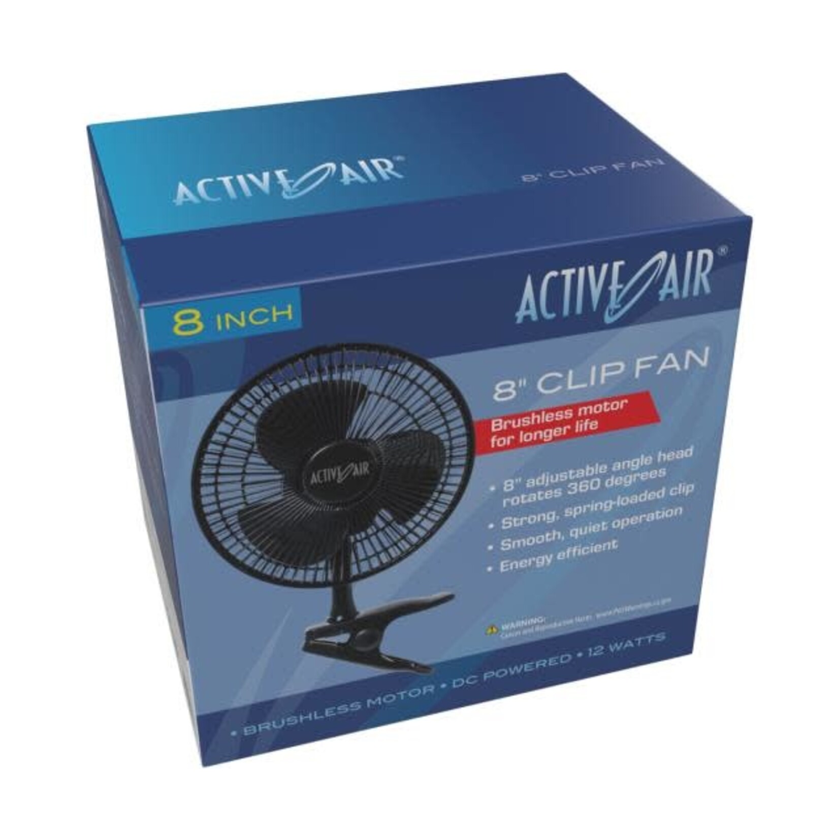 Active Air Active Air 8" Clip Fan, 10W