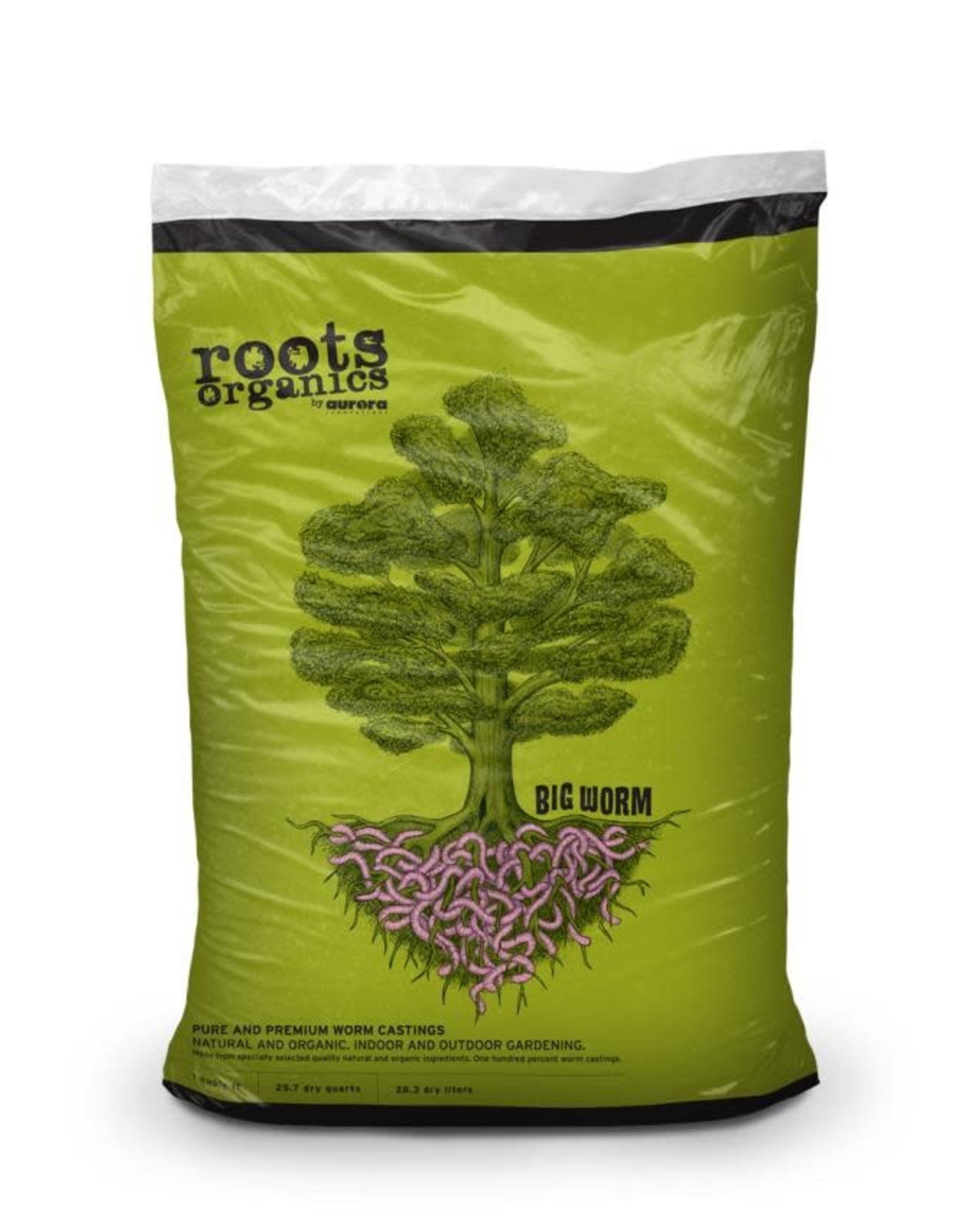 Roots Organics Roots Organics Big Worm Worm Castings, 1 cu ft
