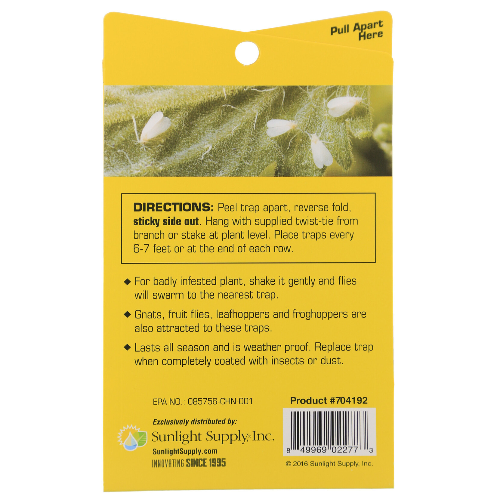 Growers Edge Growers Edge Yellow Sticky Trap Aphid Whitefly Traps 5 pack