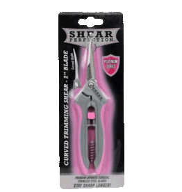 Shear Perfection Shear Perfection Pink Platinum Stainless Trimming Shear - 2 in Curved Blades