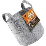 Dirt Pot Dirt Pot Flexible Portable Planter, Grey, 10 gal, with handles