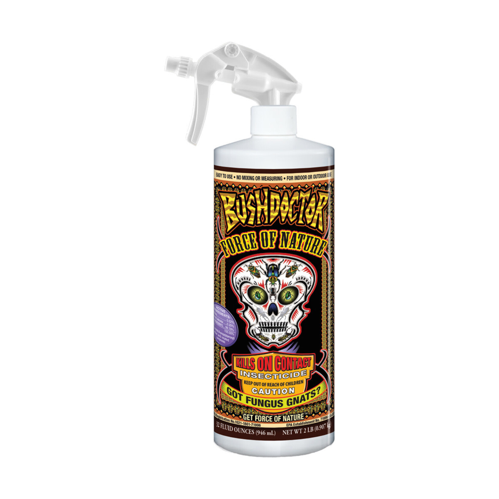 FoxFarm FoxFarm Bush Doctor Force of Nature Insecticide RTU, 32 oz