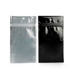 Uline Flat Barrier Pouches - 4 x 6", Black Back