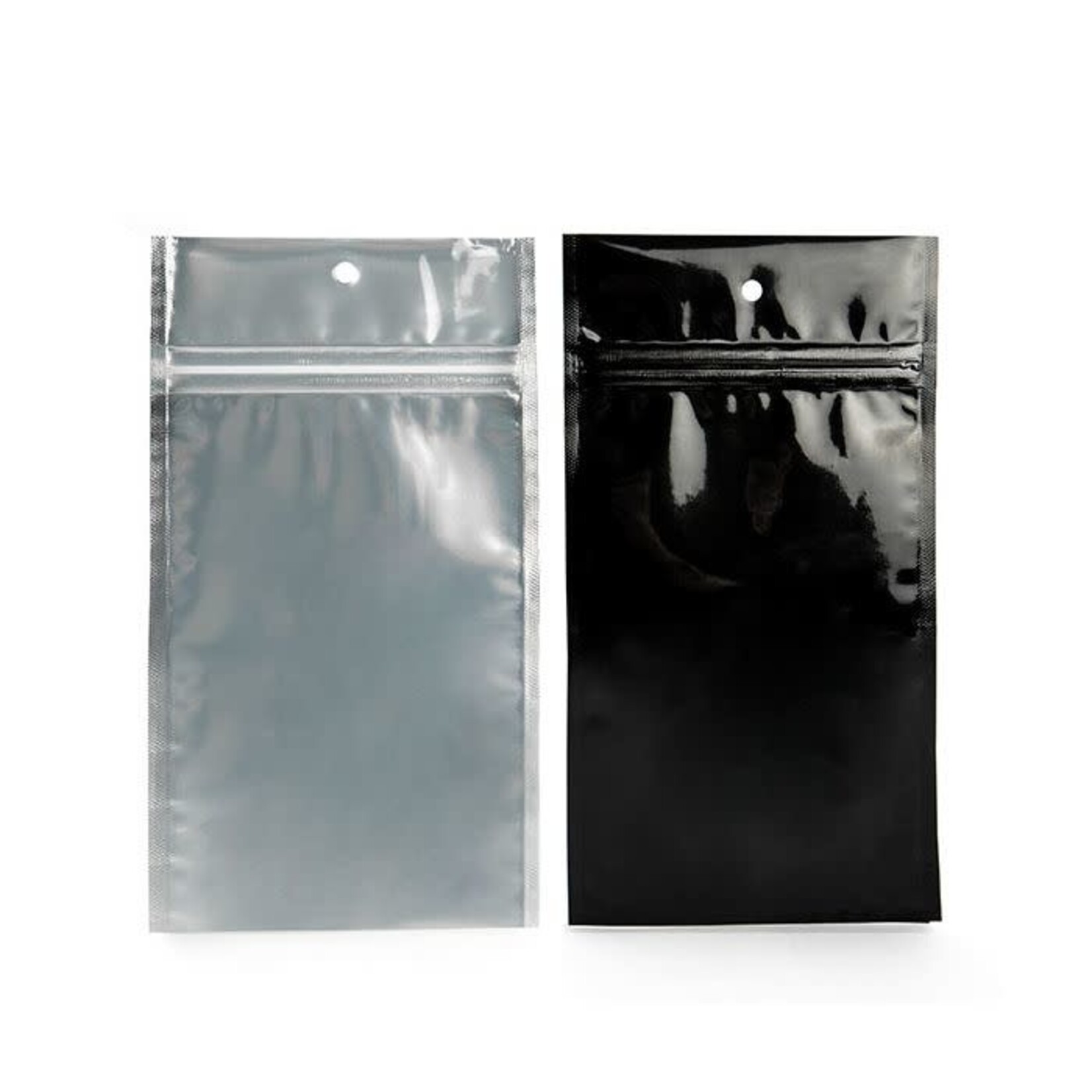 Uline Flat Barrier Pouches - 4 x 6", Black Back