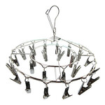 DL Wholesale 24 Clip Hanging Metal Drying Rack