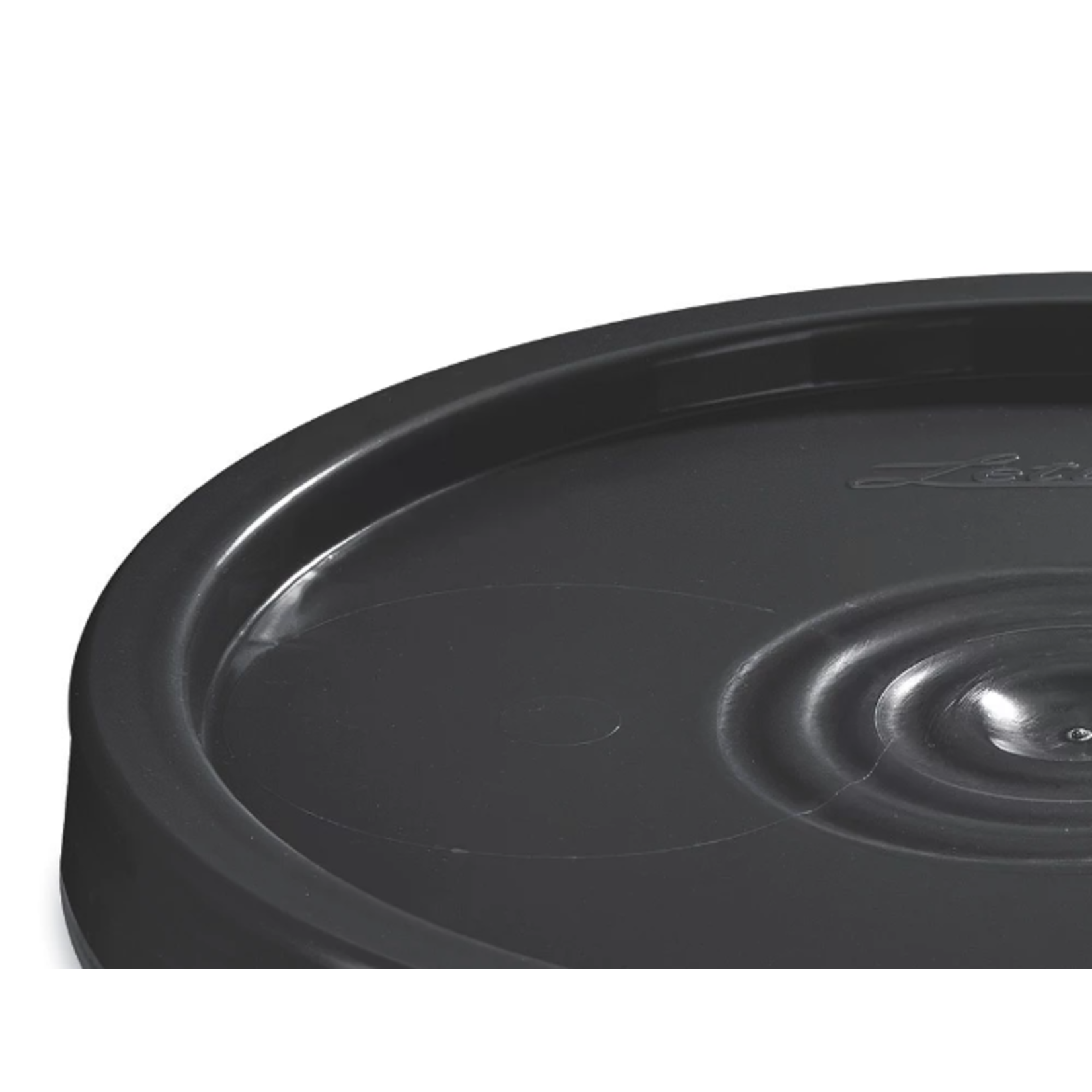 Uline Standard Lid for 3.5, 5, 6 and 7 Gallon Plastic Pail - Black