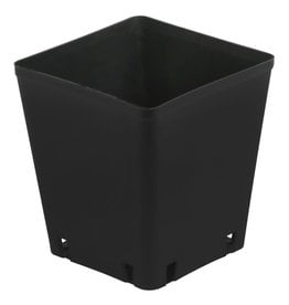 Gro Pro Gro Pro Black Plastic Square Pot 5 x 5 x 7 in