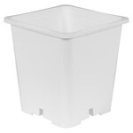 Gro Pro Gro Pro Premium White Square Pot 6 in x 6 in x 8 in