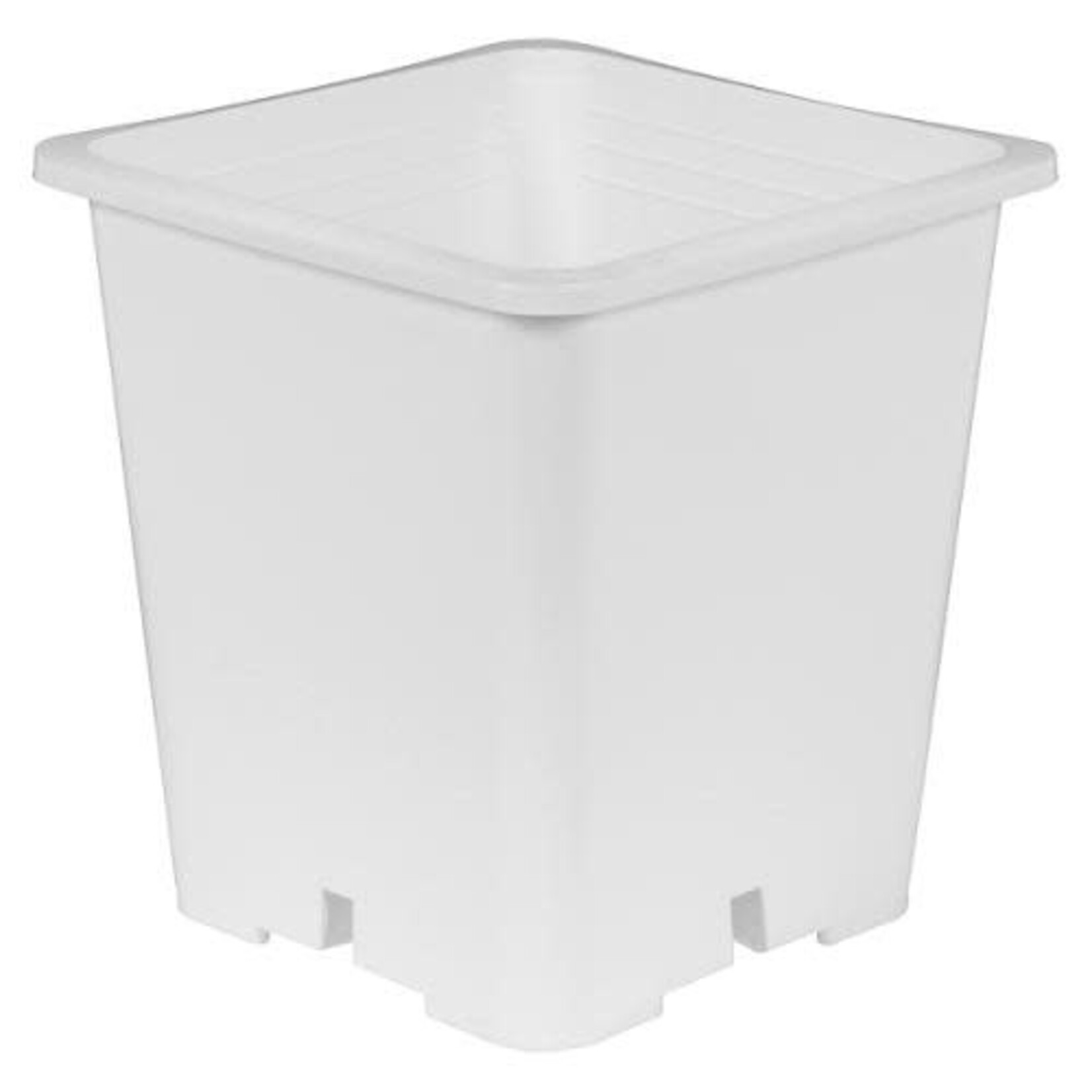 Gro Pro Gro Pro Premium White Square Pot 6 in x 6 in x 8 in