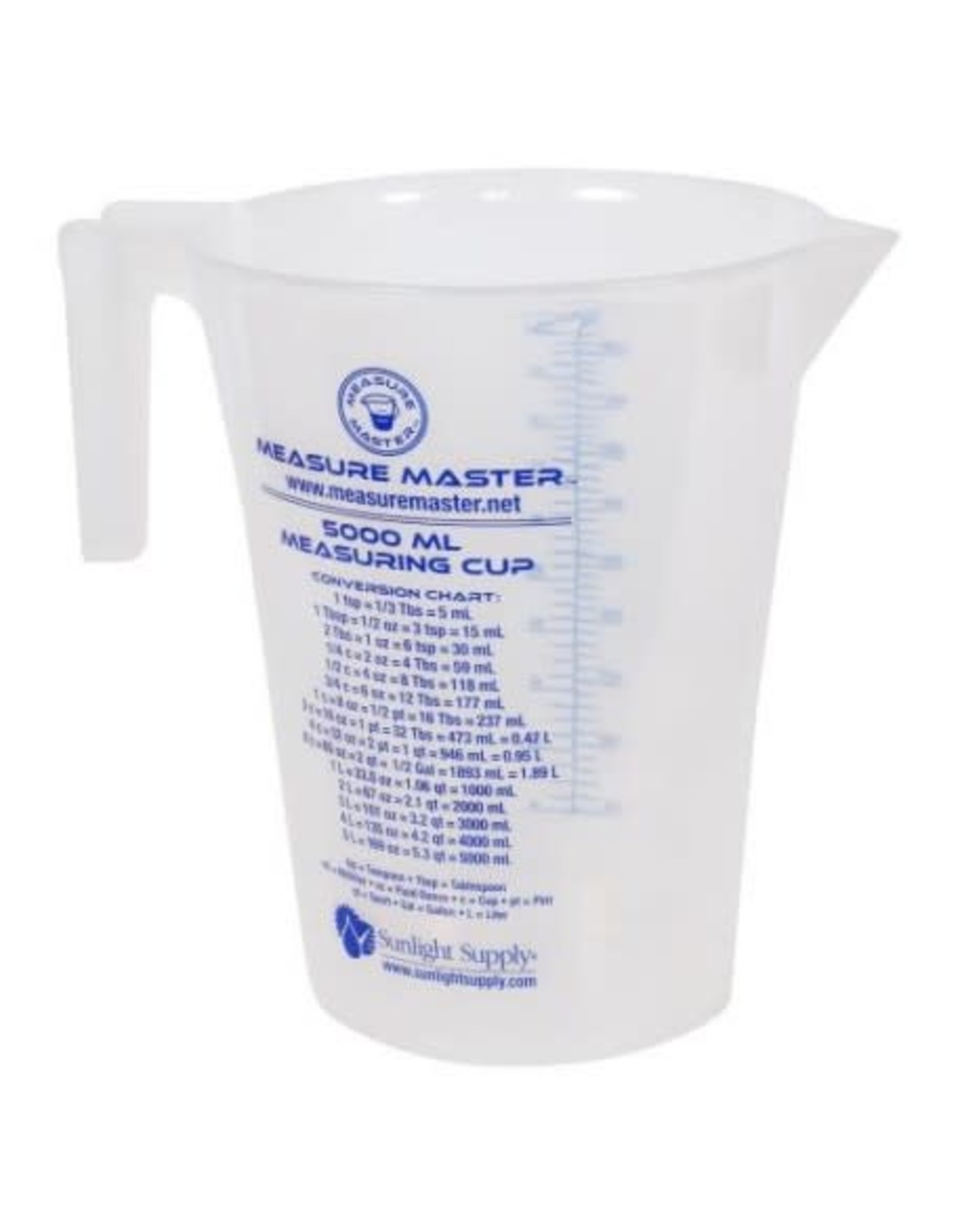 Measure Master Measure Master Graduated Round Container 160 oz / 5000 ml