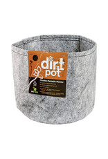 Dirt Pot Dirt Pot Flexible Portable Planter, Grey, 3 gallon, no handles