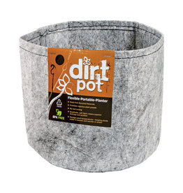 Dirt Pot Dirt Pot Flexible Portable Planter, Grey, 3 gallon, no handles