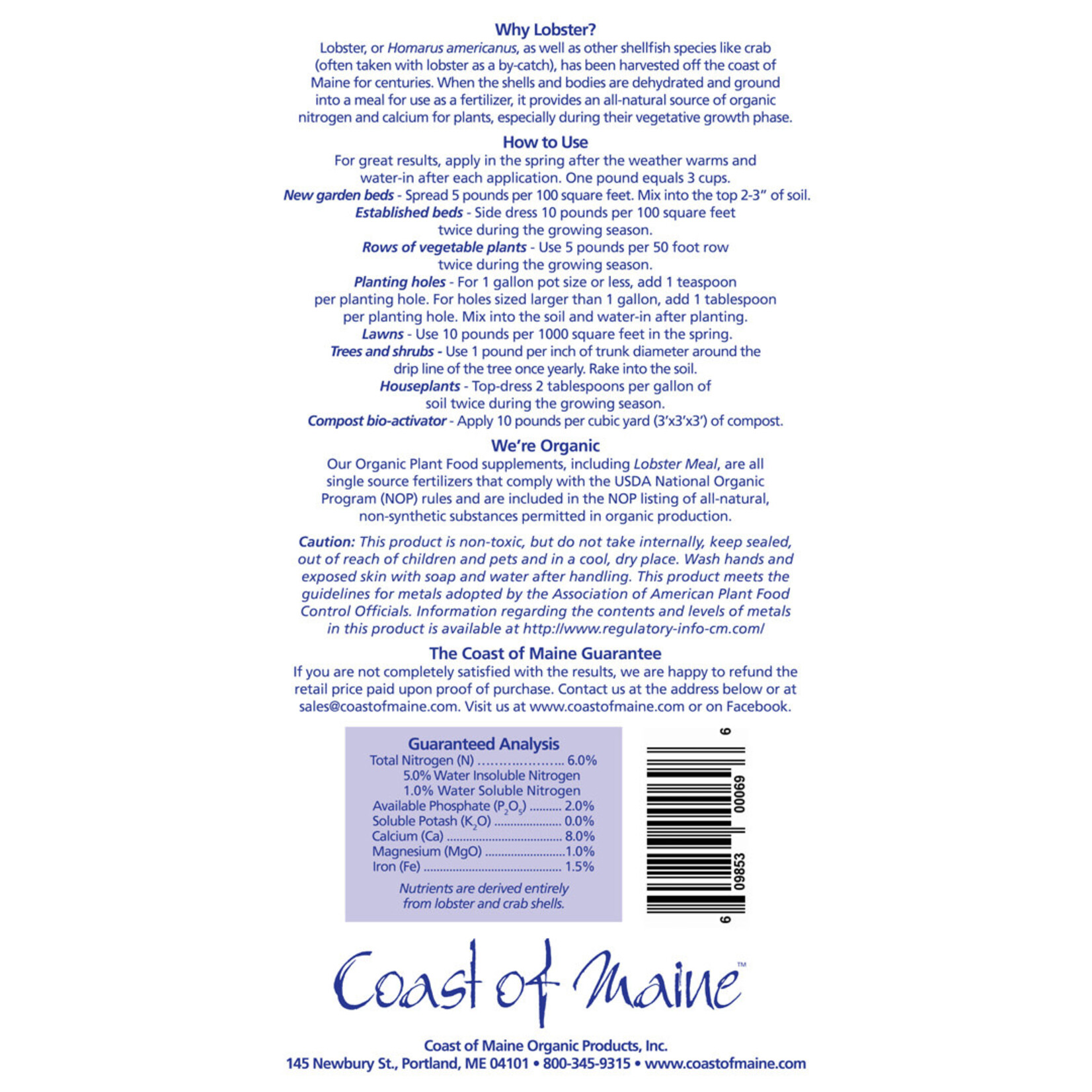 Coast of Maine Coast of Maine Lobster Meal 4lbs