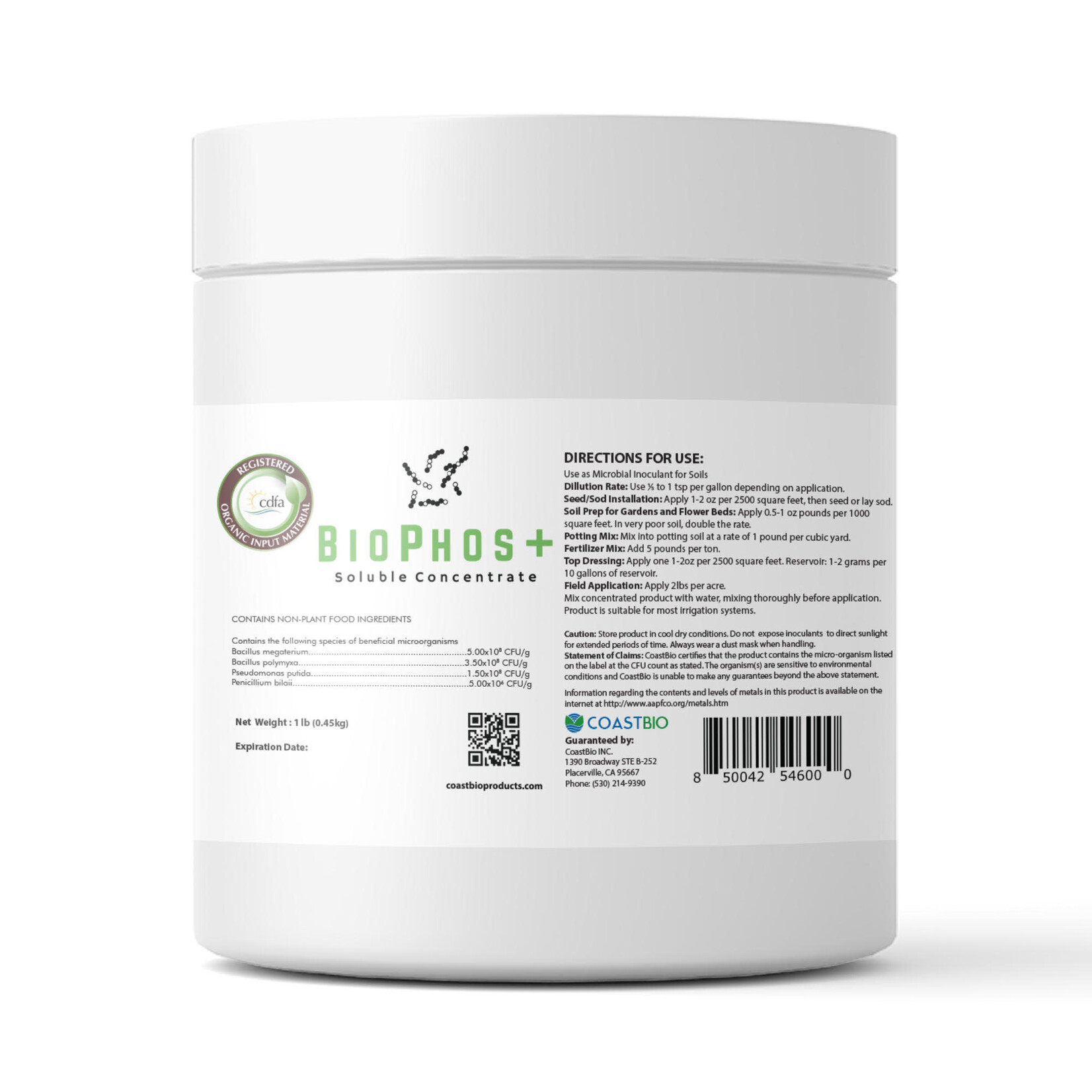 GreenGro GreenGro Biologics 4 OZ BioPhos Bacteria