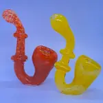 Smokerz Glass SMKZ 5" Assorted Frit Color Double Rim Sherlock                       SR35