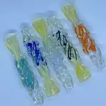 Smokerz Glass SMKZ 3" Twist Belly Color Line Chillums GA13