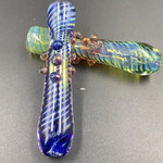 Smokerz Glass SMKZ Spiral Color Line Marble Dot Chillum NP70