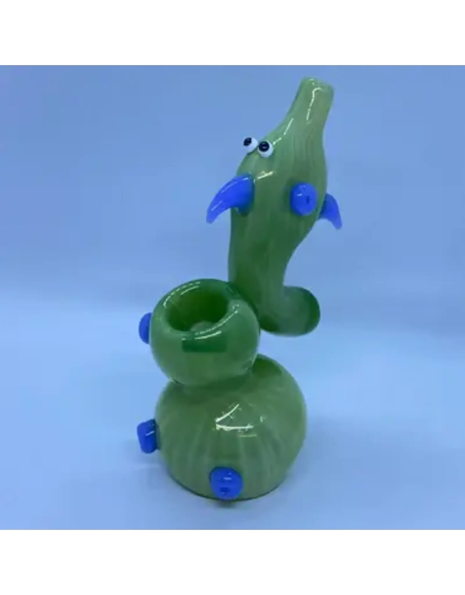Smokerz Glass SMKZ    7" Dolphin Design Medium Bubbler       S099